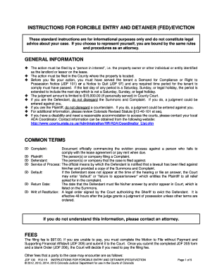 Colorado Eviction Notice Form Printable Jdf 100