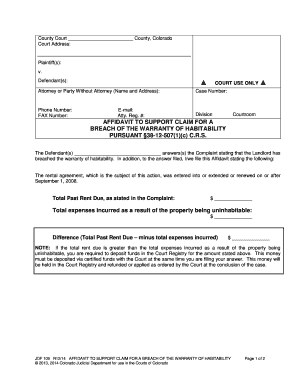 Co Jdf109  Form