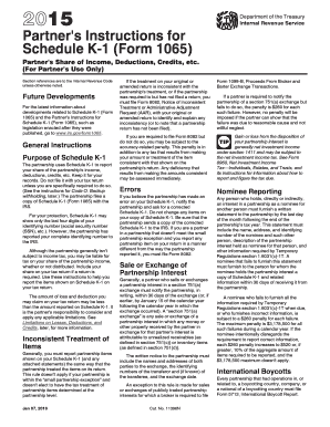  Partner Instruction  Form 2015