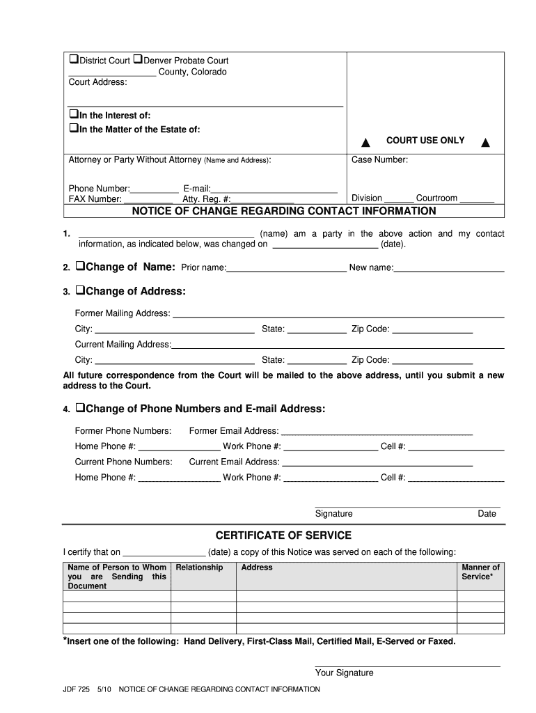 Courts State Co  Form