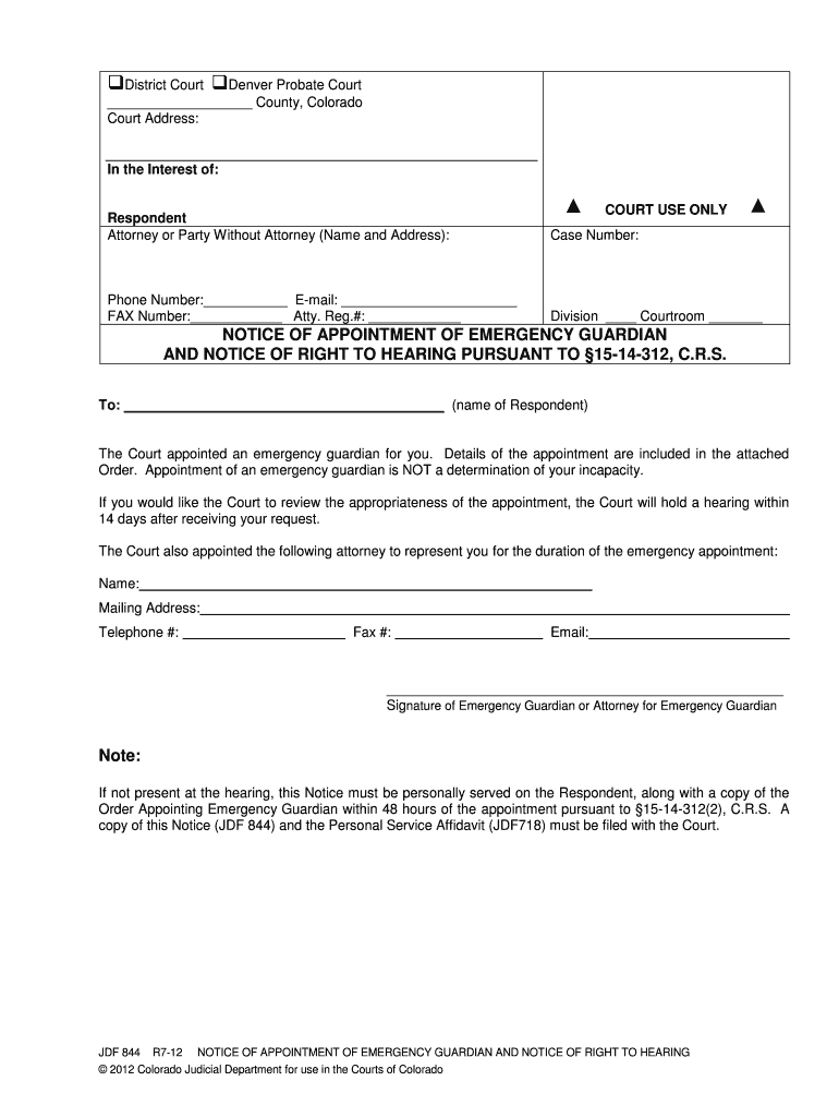 Courts State Co  Form