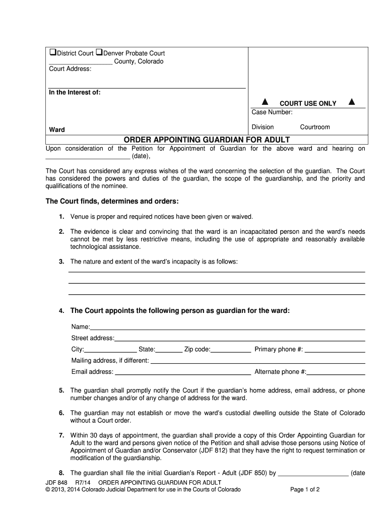 Courts State Co  Form