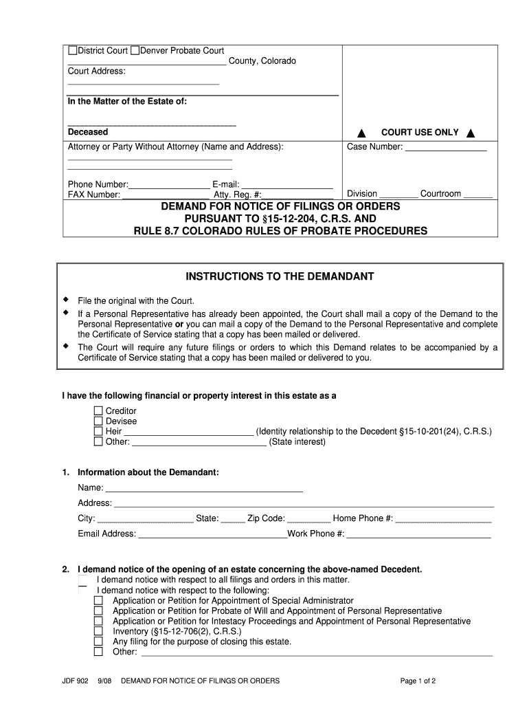 Courts State Co  Form