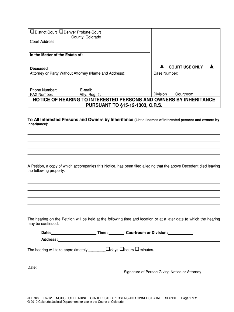 Courts State Co  Form