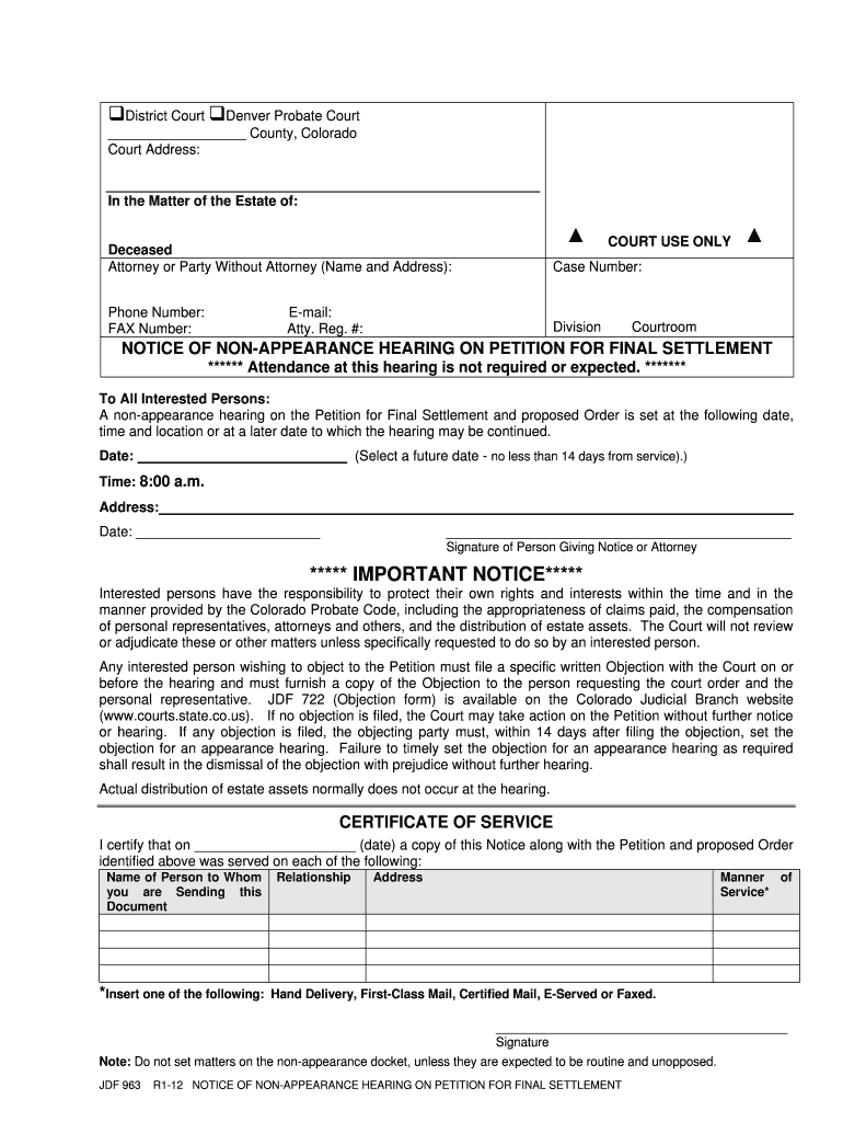 Courts State Co  Form