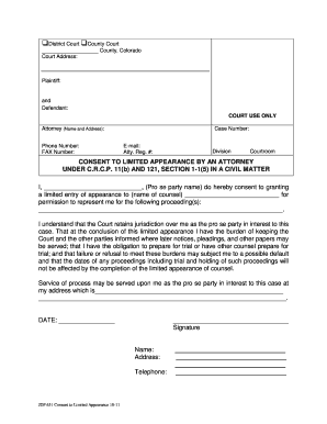 Attorney RulesUS District Court of Colorado  Form