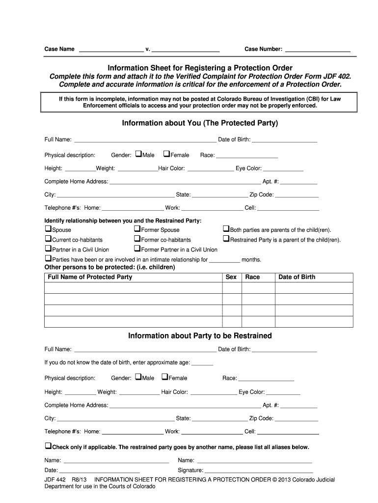 Courts State Co  Form