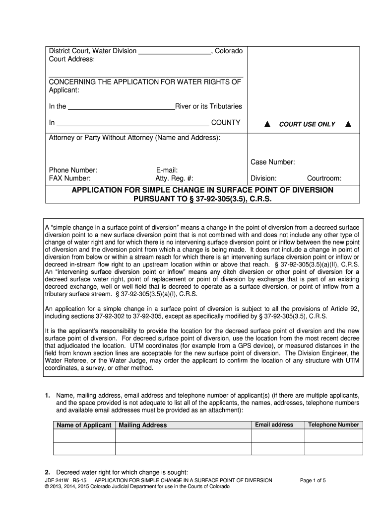 Courts State Co  Form