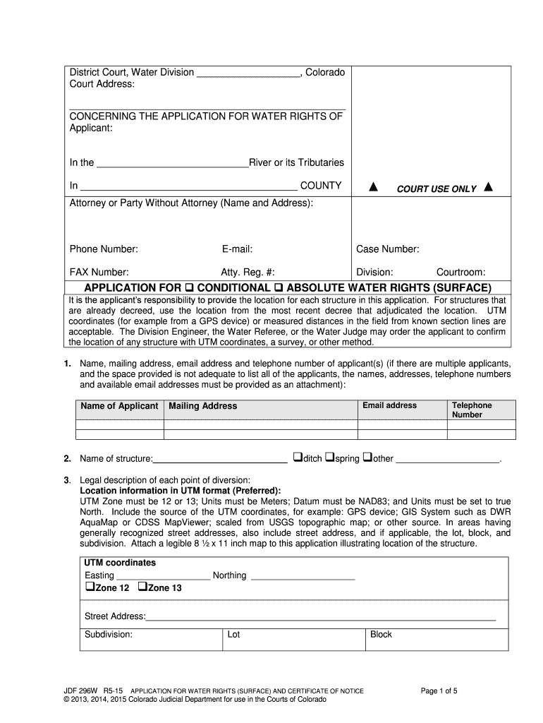 Courts State Co  Form