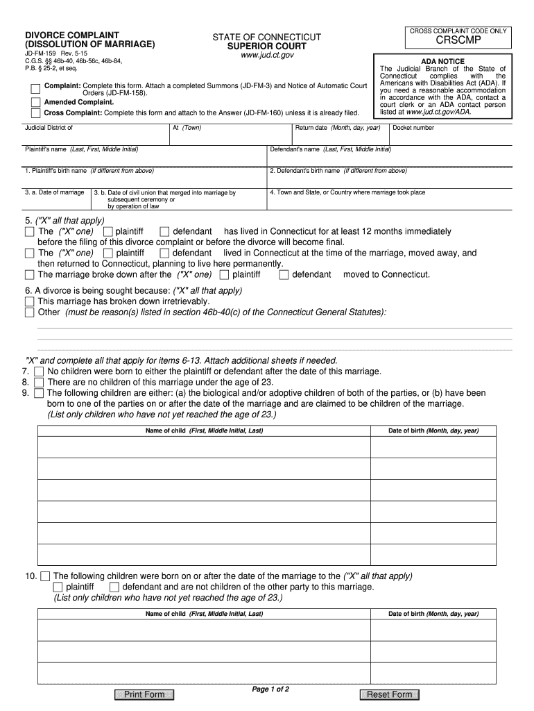  Jd Fm 159  Form 2015