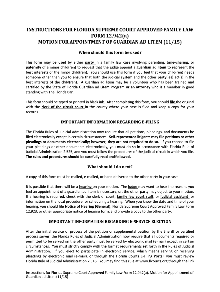  How to Request Guardian Ad Litem in Az 2015-2024