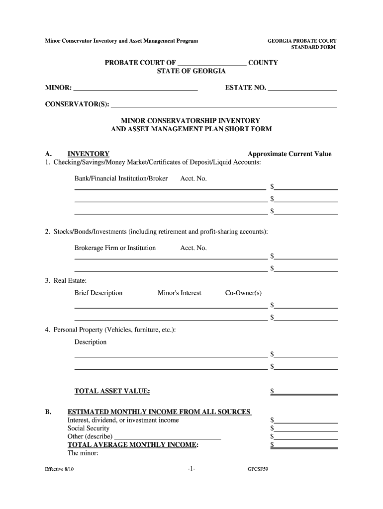 FAOCFilesCourt ServicesJudicial LiaisonPROBATEStandard Forms10 FormsFinalGPSF10updates10gpcsf59 Wpd