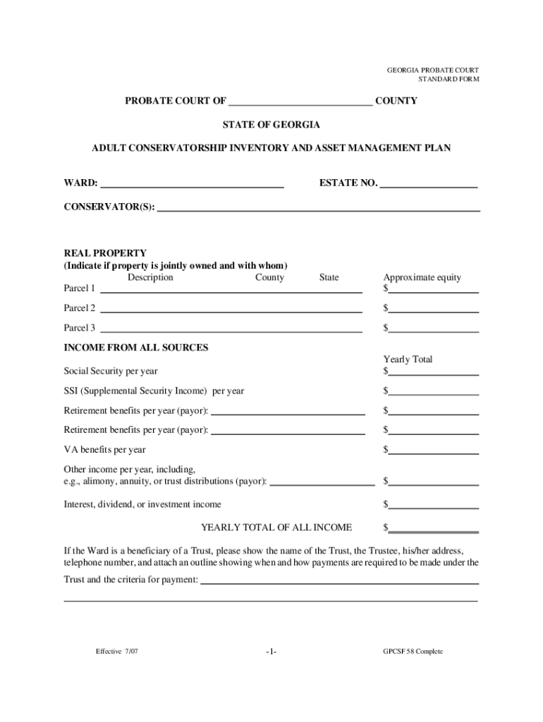 Gpcsf 58  Form