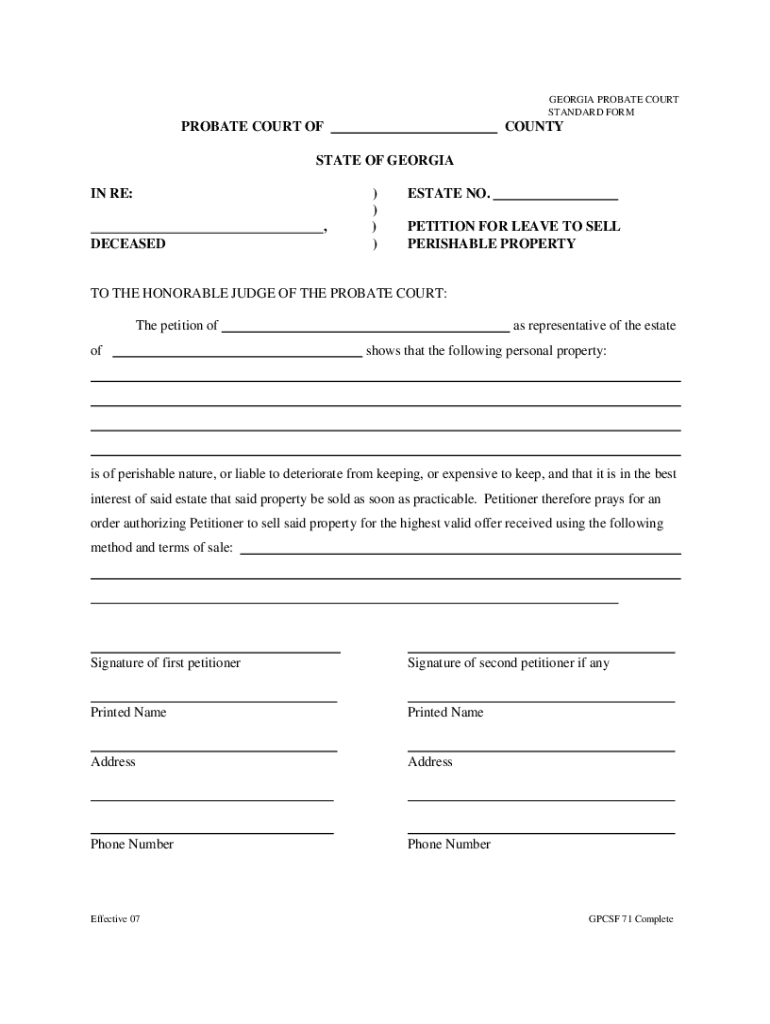 Gpcsf 71 Leave  Form