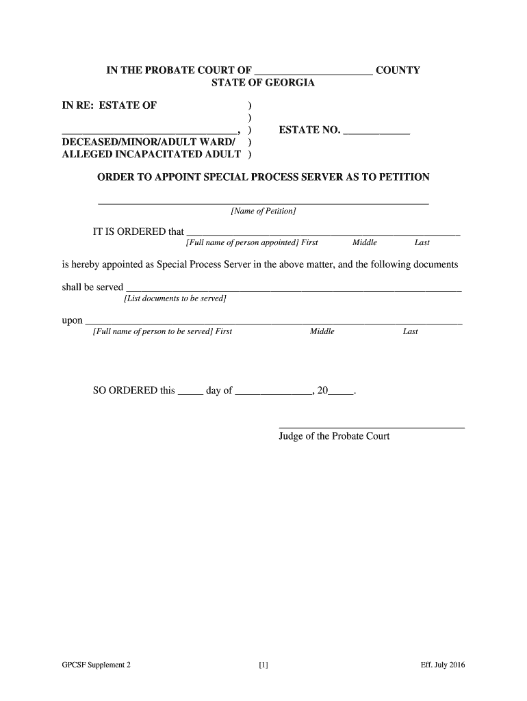 Gpcsf Supplement 2  Form