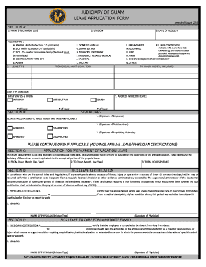  Judicial Leave Form Unified Courts of Guam Guamcourts 2016-2024