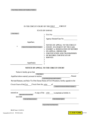 PDF Version Hawaii State Judiciary Courts State Hi  Form