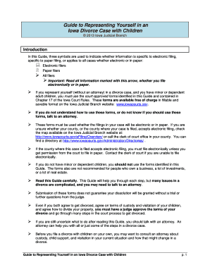 Iowa Divorce Checklist  Form