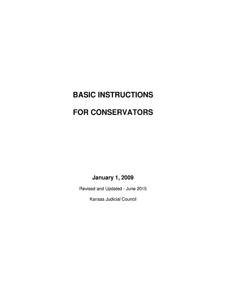  Instructions for Conservators Kansas Judicial Council Kansasjudicialcouncil 2015-2024