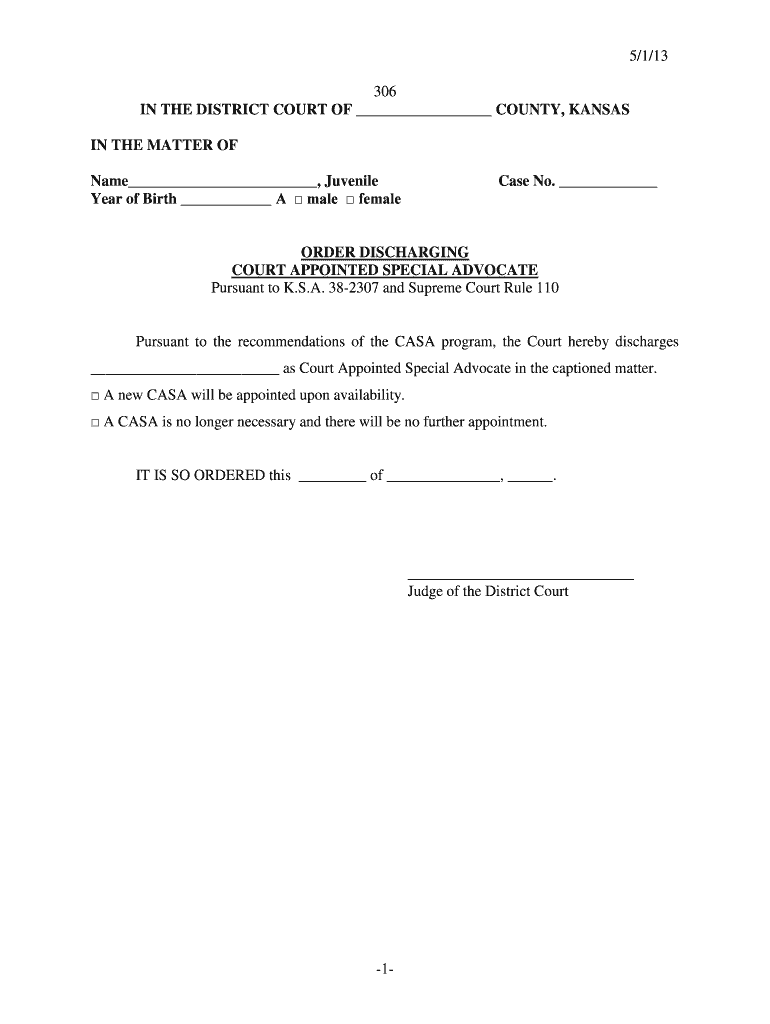  5113 1 306 in the DISTRICT COURT of Kansas Judicial Council Kansasjudicialcouncil 2013-2024