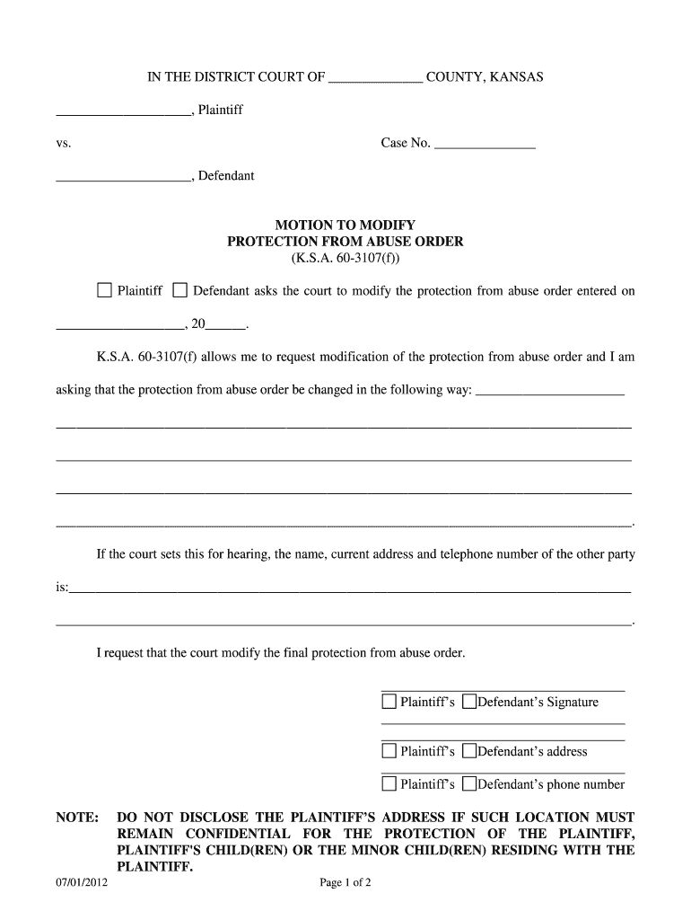  Protection Order Violations Matrix Battered Women's Justice Project Kansasjudicialcouncil 2012-2024