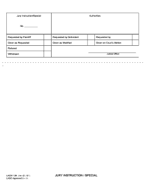  Jury Instruction Form 2007