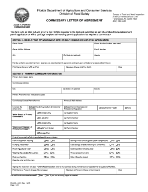  Commissary Letter 2015-2024