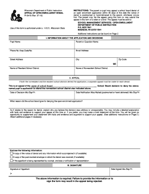  Dpi Form Wisconsin 2016-2024