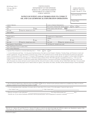  Bureau of Land Management Forms 2018-2024