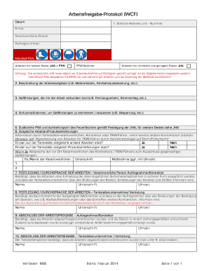  Arbeitsfreigabe Protokoll Shell 2014-2024