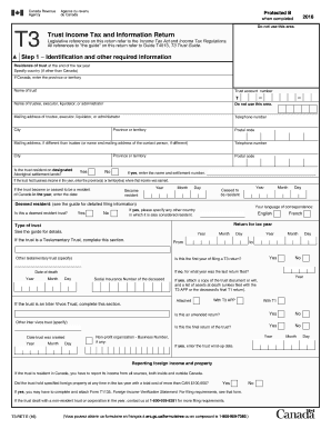  T3ret Fillable Form 2016