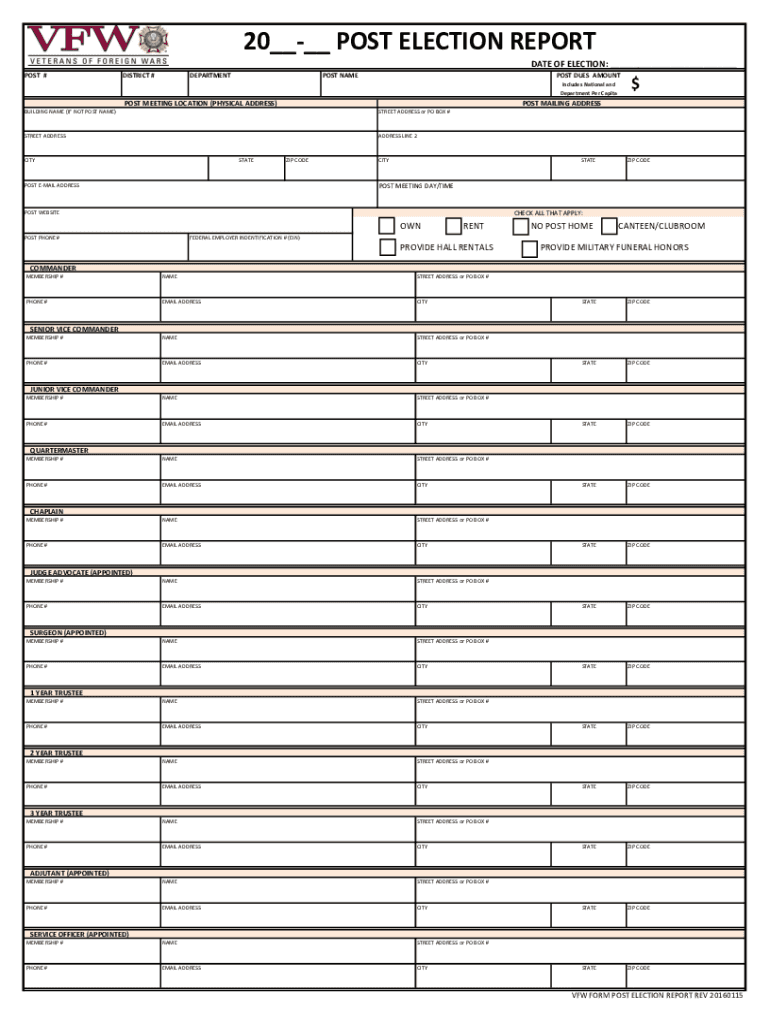  Vfw Election Report 2016-2024