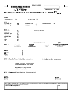 Rct 101  Form 2015