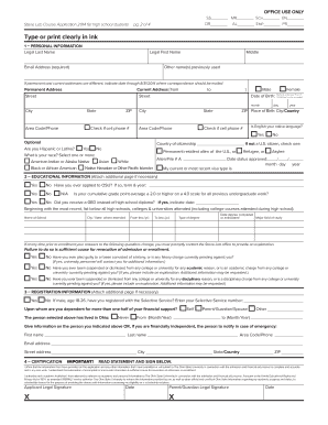 Course Application2012 Stone Laboratory the Ohio State  Form