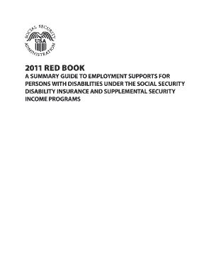 The Red Book Social Security  Form