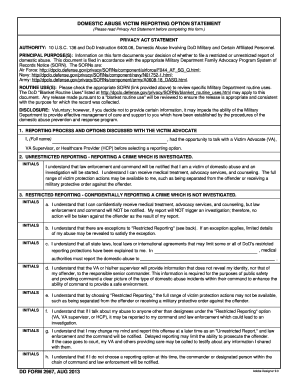 Dd Form 2967