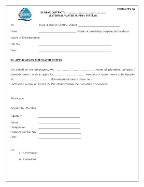 Air Selangor Application Form PDF