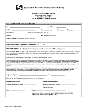 Septa Employee Benefits Department  Form