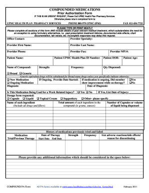 Upmc Prior Auth Form PDF