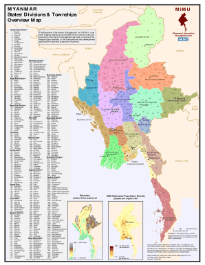 Myanmar Township List Excel  Form