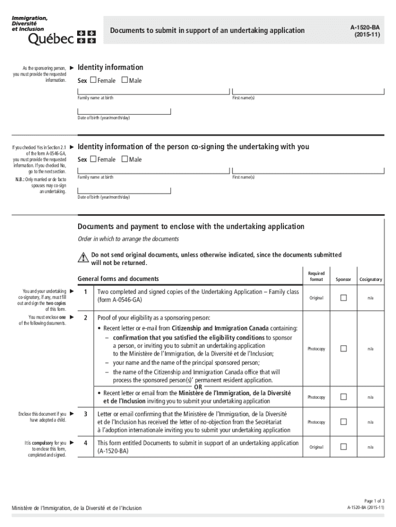 English Bf  Form