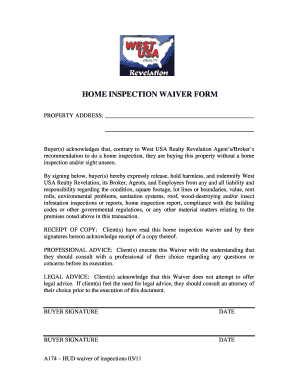 Home Inspection Release Form