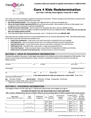 Care4kids Redetermination Form