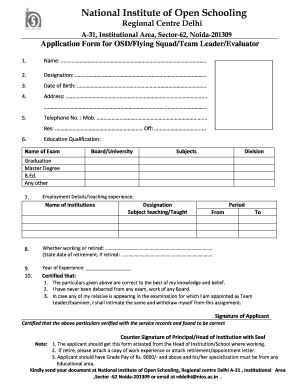 Saps Flying Squad Application  Form