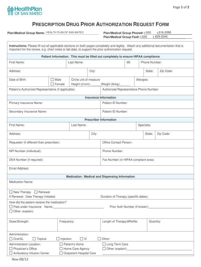 San Mateo Care Advantage Vision Insurance Forms