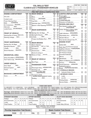 Arkansas Cdl Skills Test Score Sheet  Form