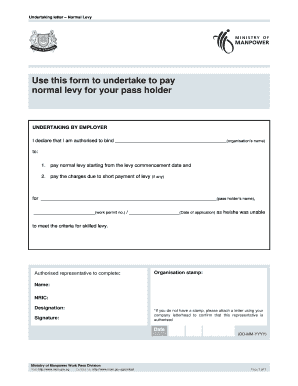 Undertaking Letter Medical Awareness  Form