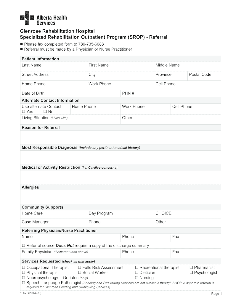  Alberta Health Sevices Audiology Referral Form 2014