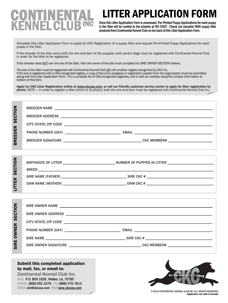 ckc registered dogs