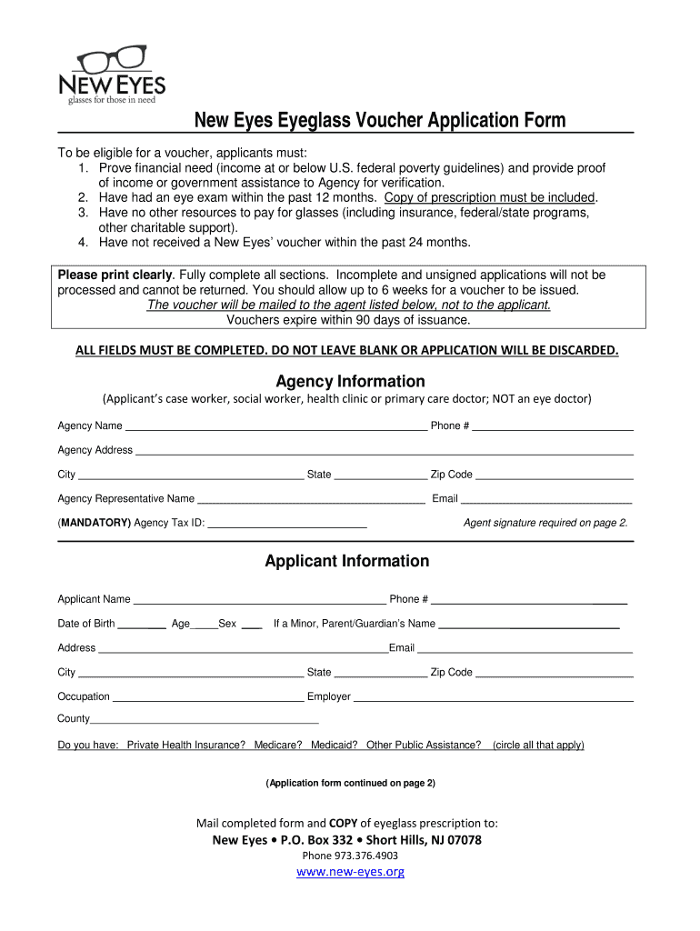  Eye Centers Fl Vendor Document Application Form 2014-2024